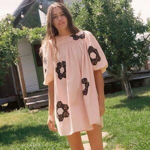 Christy Dawn The Bella Dress in Blush Patchwork